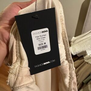 Scrunched up long dress